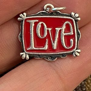 James Avery Retired Enamel Love charm
